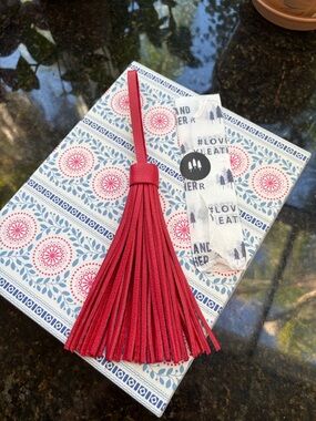 Portland Leather Cherry Red Jumbo Tassel 🍒